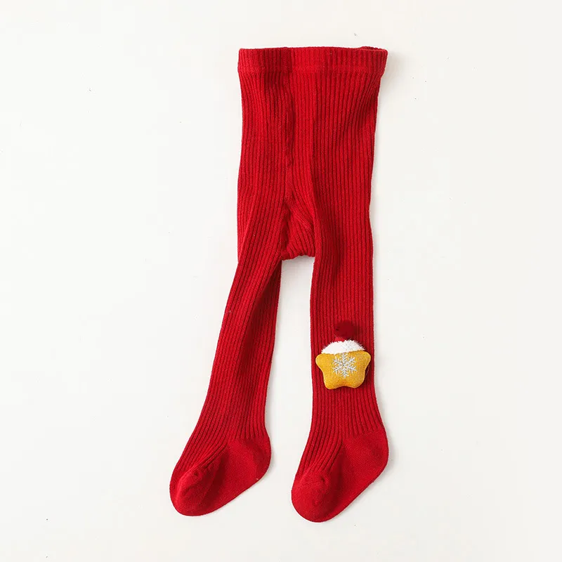 Bebê / criança precisa de leggings de Natal dos desenhos animados vermelhos  image 5
