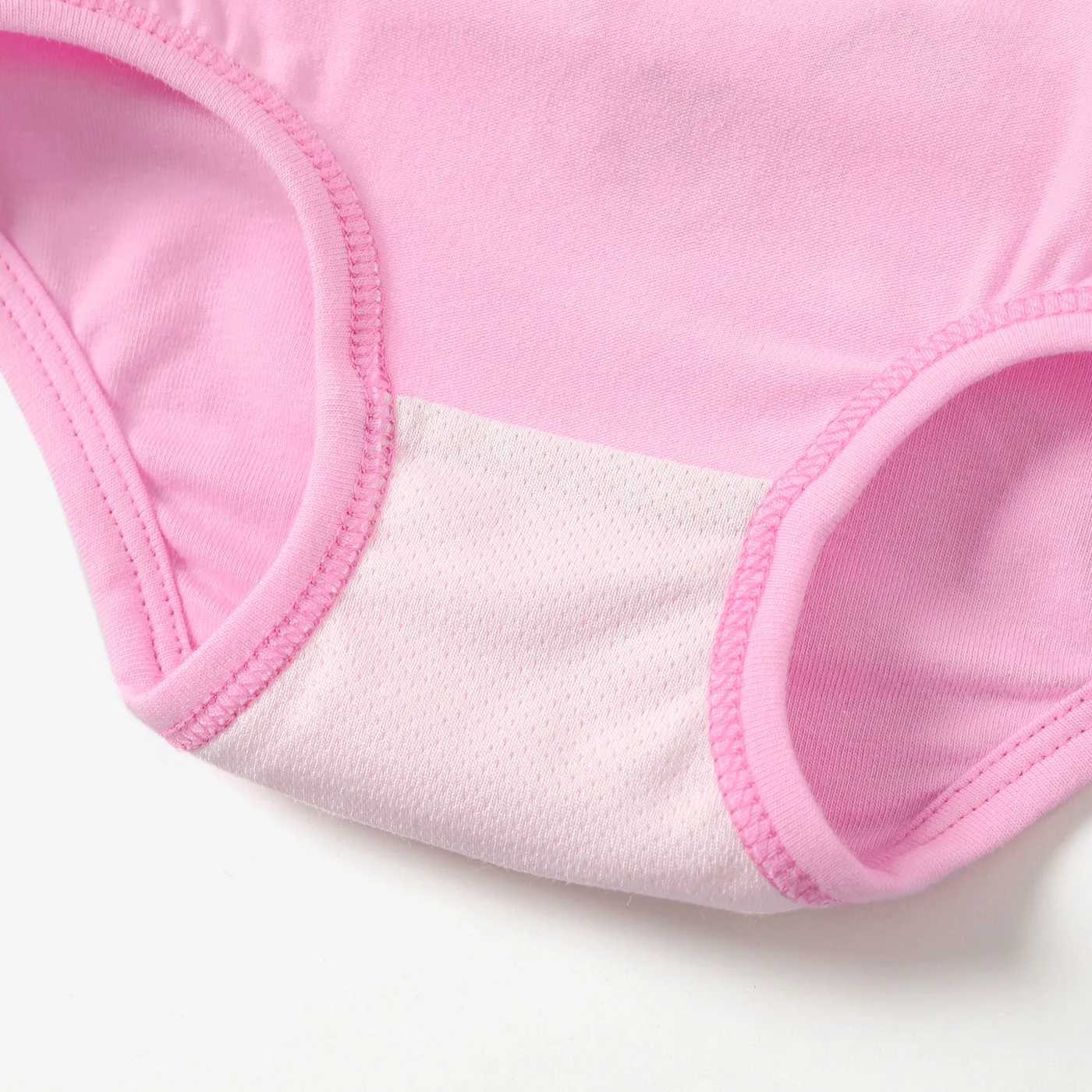 2pcs Toddler Girl Childlike Expression Underwear Set Pink image 4