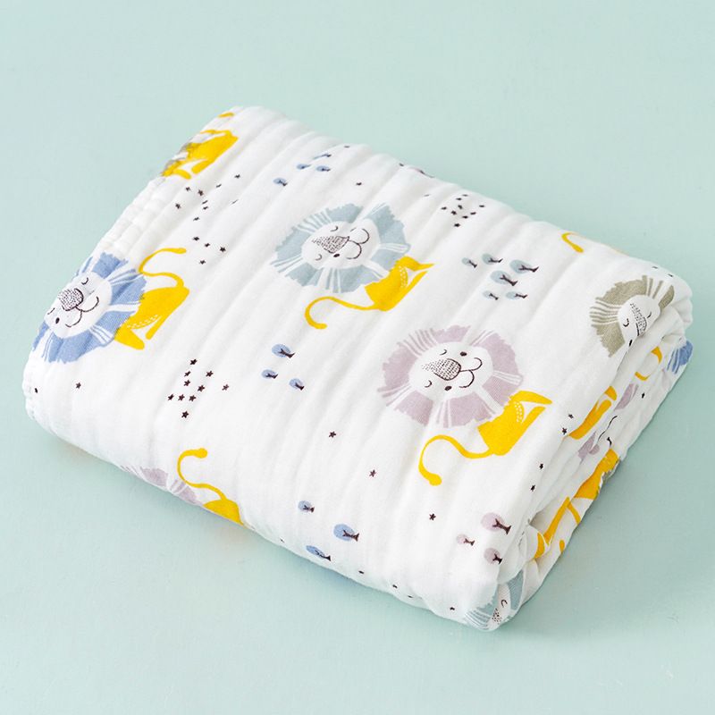 Soft And Breathable 6-Layer Muslin Baby Bath Towel In 100% Cotton