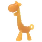 Giraffe Silicone Teething Toy for Infants and Babies Orange