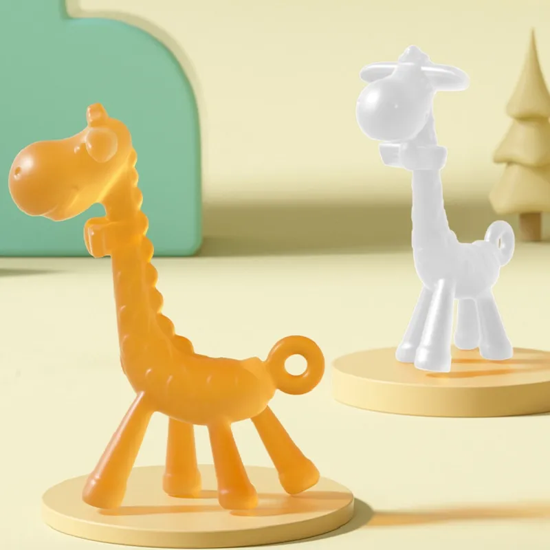 Giraffe Silicone Teething Toy for Infants and Babies  image 2