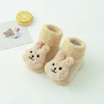 Baby/toddler likes Cute doll terry thick mid-tube non-slip toddler socks Color-A
