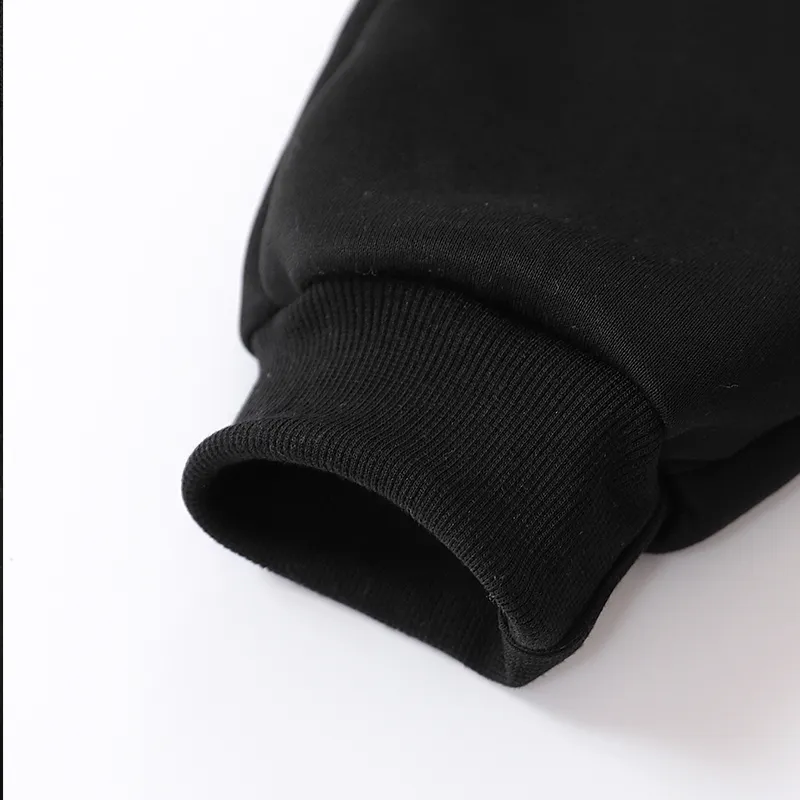 Kid Boy Casual Letter Pattern Oversized Pants Black image 4