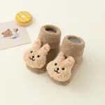 Baby/toddler likes Cute doll terry thick mid-tube non-slip toddler socks Color-C
