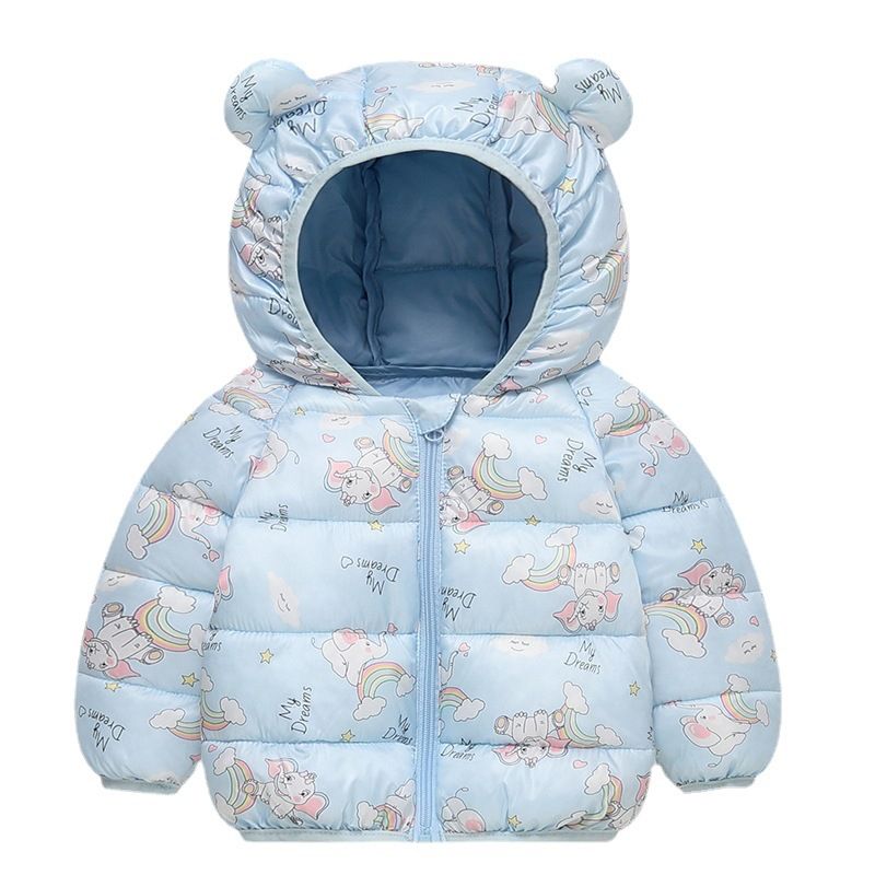 Baby/Toddler Girl/Boy Hooded Childlike Elephant/Bear Animal print Cotton Coat