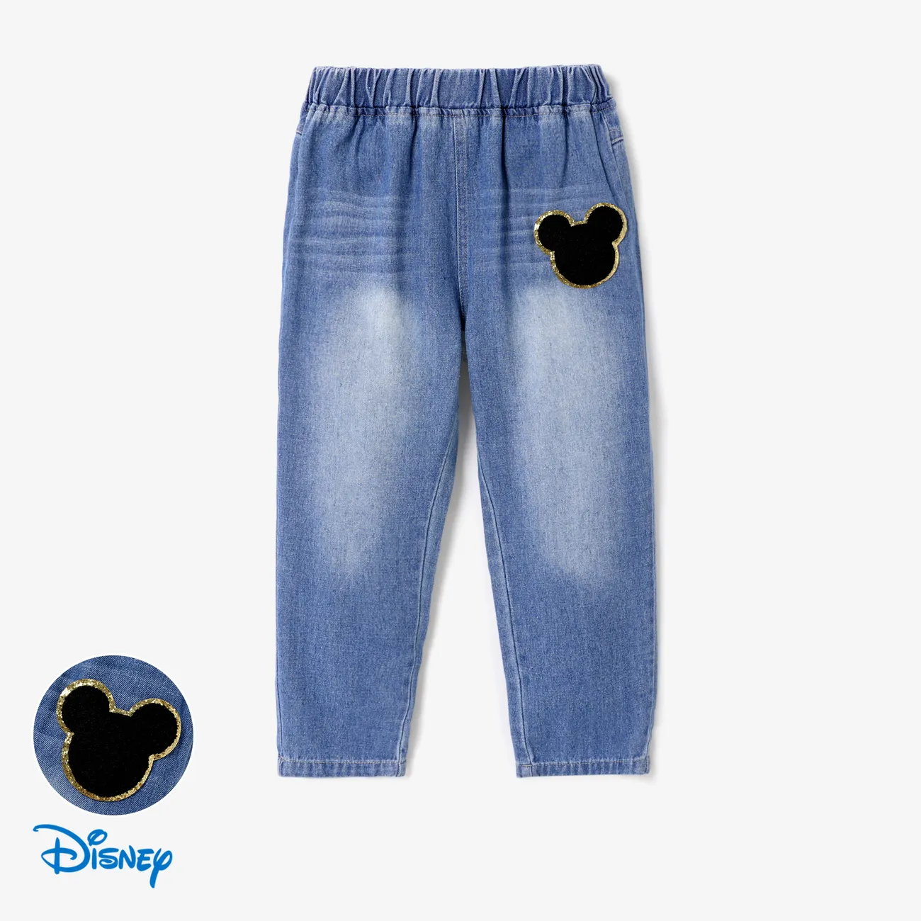Disney Mickey and Friends Toddler/Kid Boy Cotton Denim Jeans DENIMBLUE big image 1