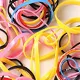 Toddler/kids Basic Disposable colorful rubber bands Red