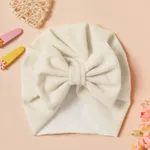 Baby Solid Bowknot Hat Beige