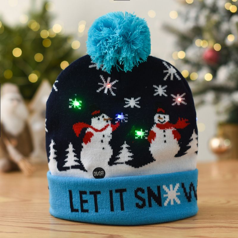 

Toddler/kids Favorite Christmas light-up knitted holiday warm hat