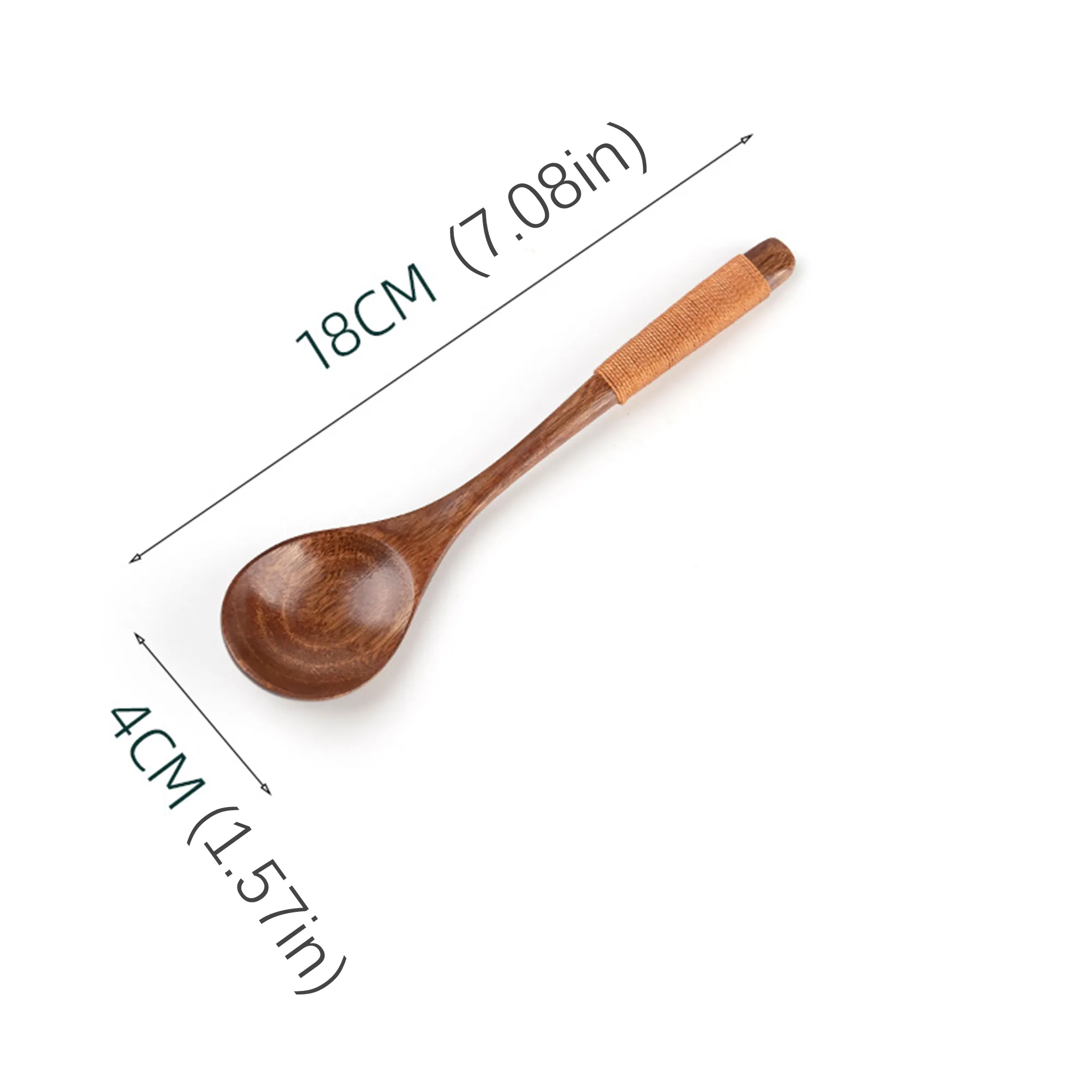 Creative Domestic Small Soup Spoon Honey Spoon Jam Wooden Spoon Children's Small Wooden Spoon Ladle