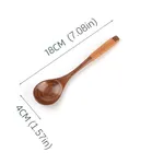 Creative domestic small soup spoon honey spoon jam wooden spoon children's small wooden spoon ladle Color-D