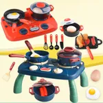 Set of 19 Children's Pretend Play Kitchen Utensils and Tableware  image 2