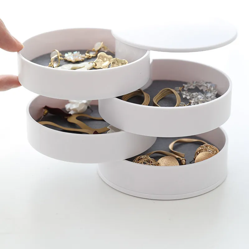 Multi-Layer Rotating Jewelry Organizer and Storage Box  image 5