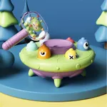 Hand-Eye Training Whack-a-Mole Tabletop Toy with Flying Saucer Design, Ideal for Improving Concentration and Coordination Green image 3