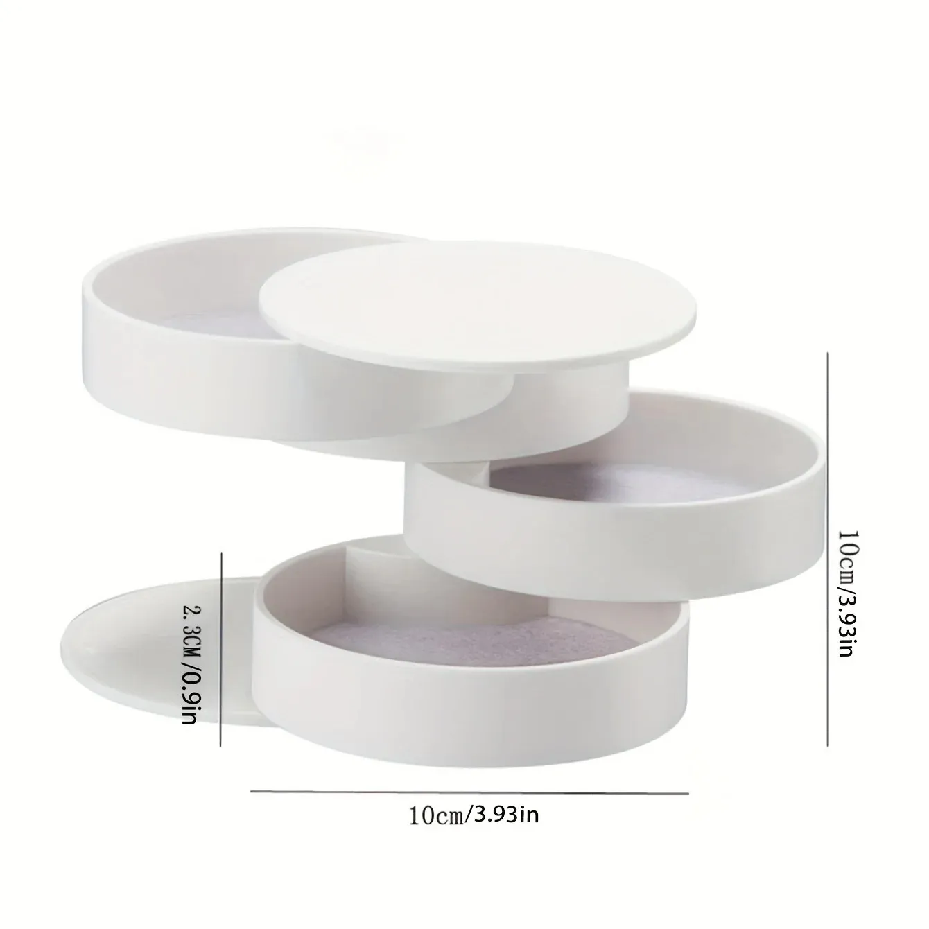Multi-Layer Rotating Jewelry Organizer and Storage Box  big image 1