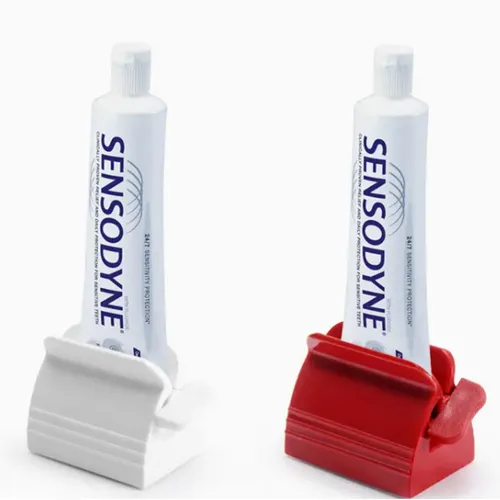 Einzelpackung Zahnpastaspender (erhältlich in Weiß und Rot)