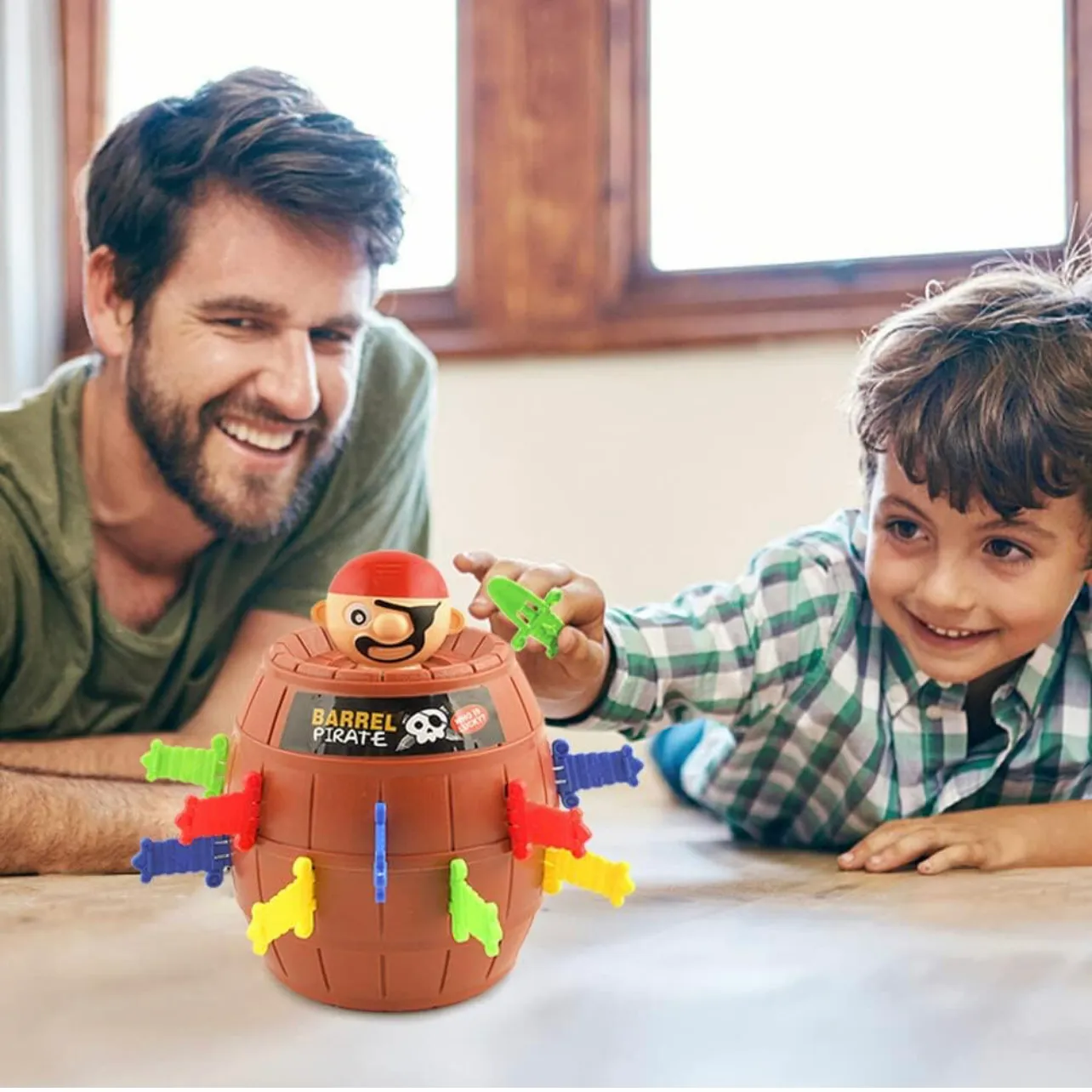 Pirate Popups Family Gathering Games, Childrens Funny Pirate Toy Cubes Color-A image 4