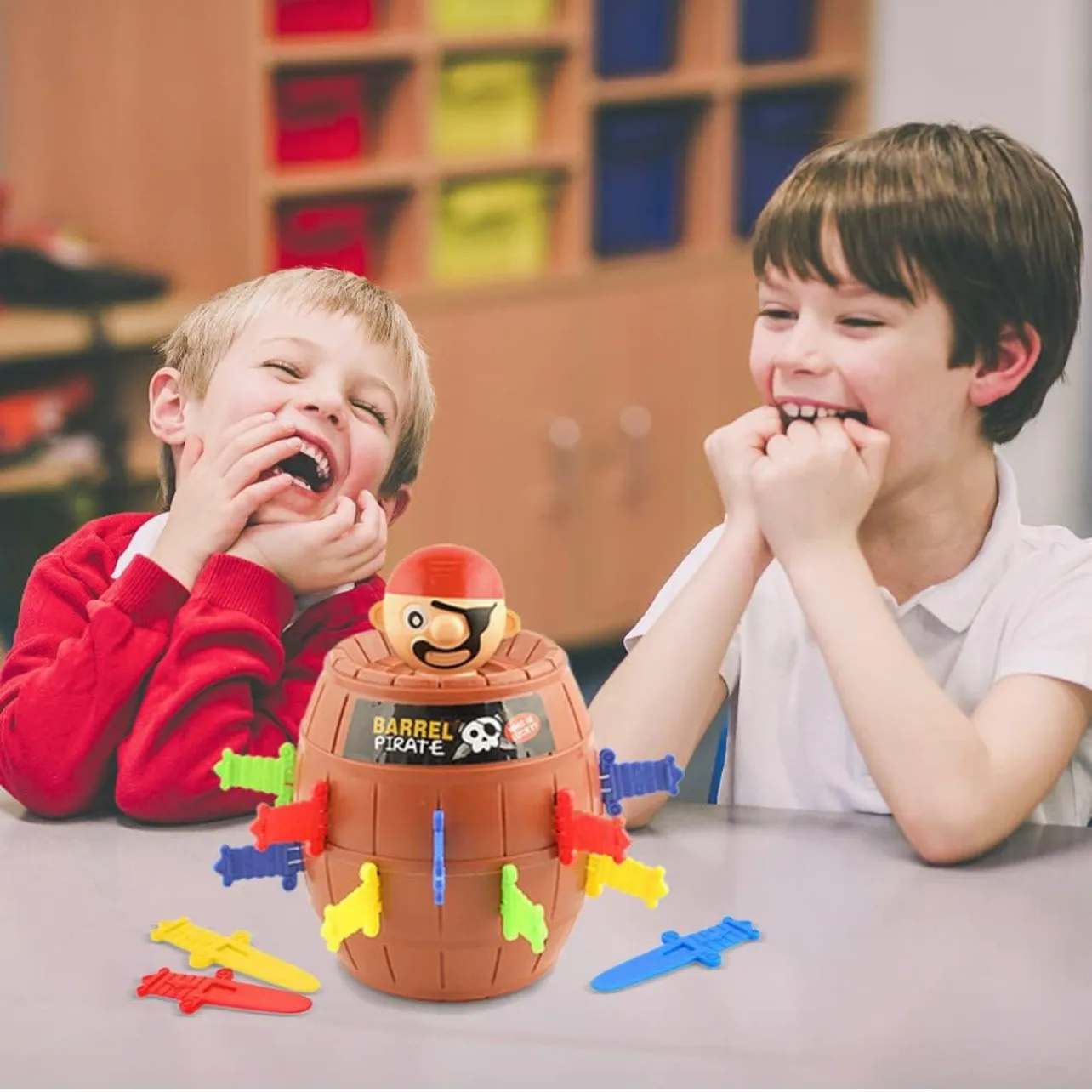 Pirate Popups Family Gathering Games, Childrens Funny Pirate Toy Cubes Color-A image 2