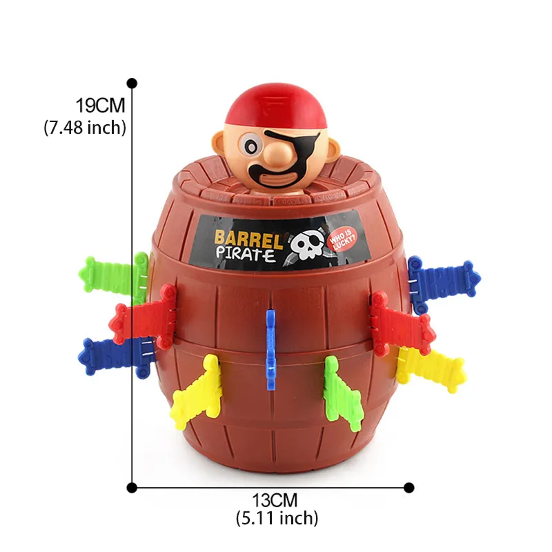 Pirate Popups Family Gathering Games, Childrens Funny Pirate Toy Cubes Color-B