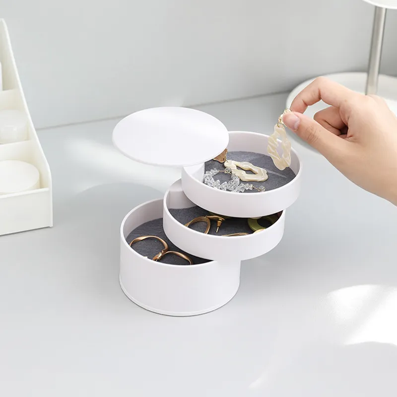 Multi-Layer Rotating Jewelry Organizer and Storage Box  image 6