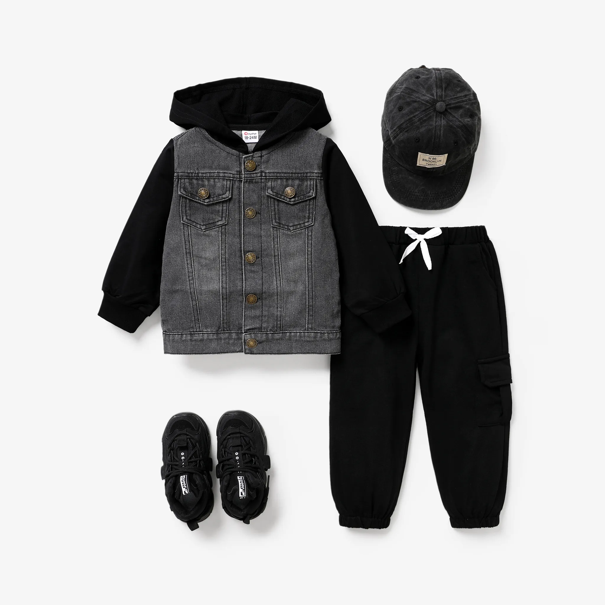 Toddler Boy Solid Color Casual Pants with Patch Pocket  image 6