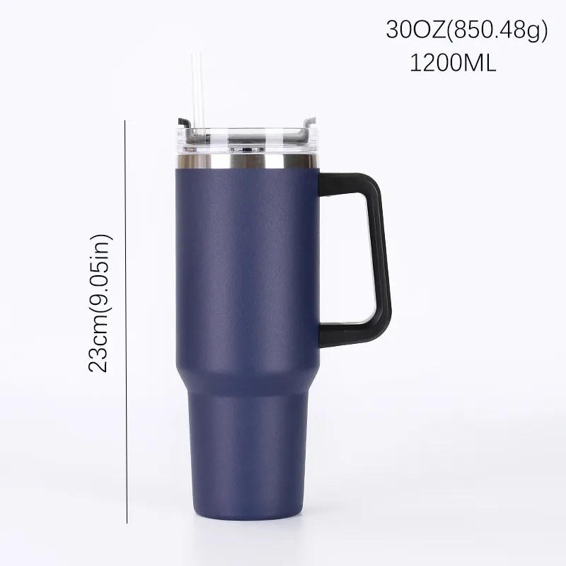 Large Capacity 1200ML Vacuum Car Cup Tibetanblue