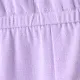 Kind Mädchen Volltonfarbe U-Kragen Racerback ärmellose Strampler Lavendel