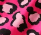 2pcs Kid Girl Character Print Fleece Splice Goodie Sweatshirt and Leopard Print Leggings Set Pink
