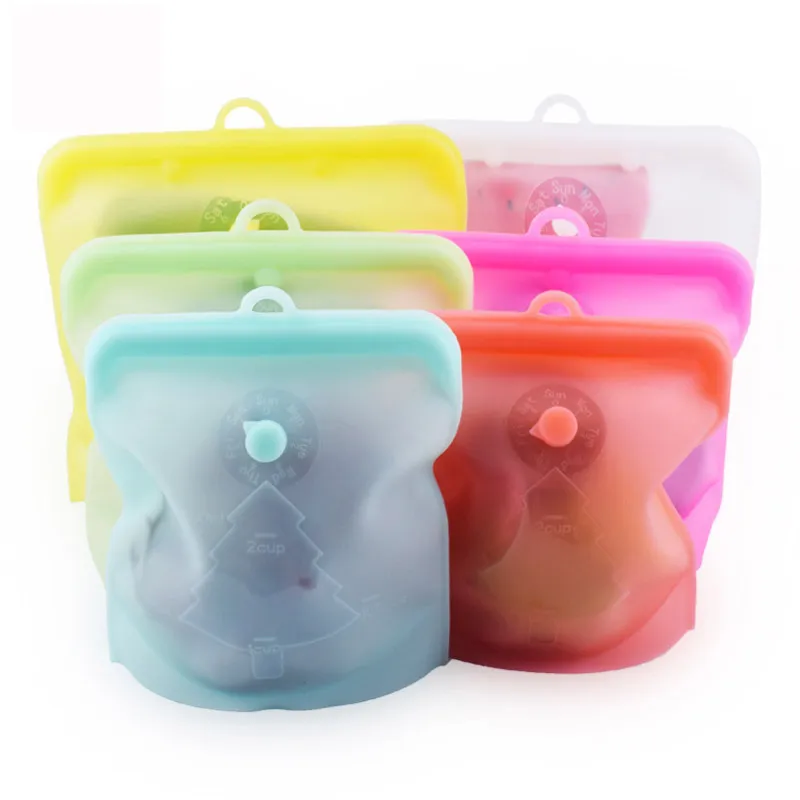 Kitchen Silicone Fresh-keeping Bag White image 5