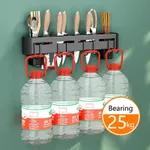 Stainless Steel Wall-Mounted Knife Rack with No Drilling Required  image 2
