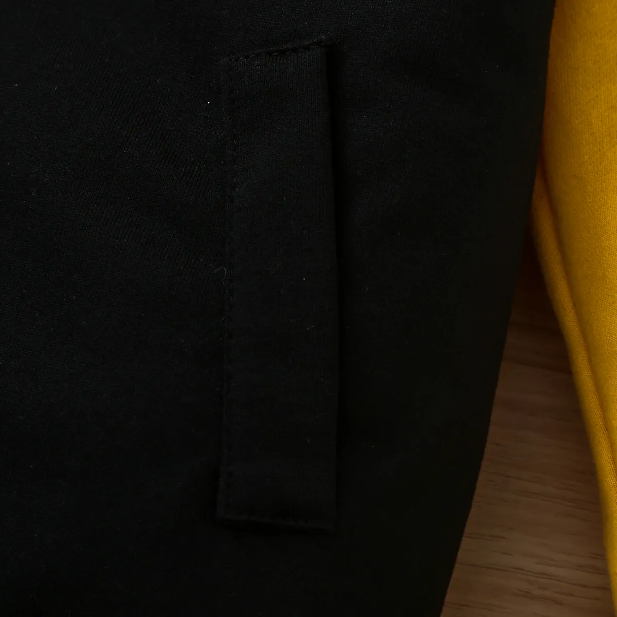 Kid Girl/Boy Sporty Letter Pattern Secret Button Jacket Yellow image 4