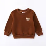 Baby Girl/Boy Bear Long Sleeve Sweatshirt Brown