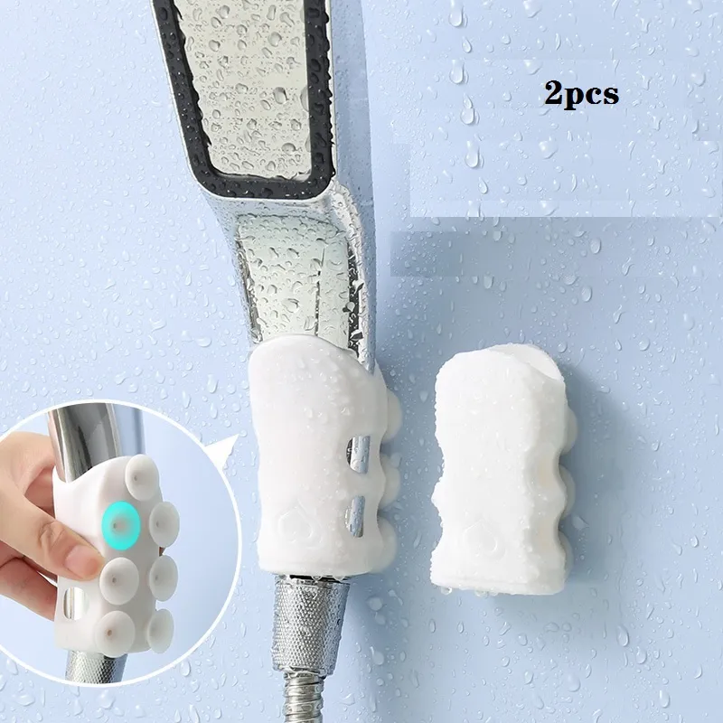 Suction Cup Shower Head Holder Set - 2-Pack Showerhead Mounts for No-Drill Installation  image 2
