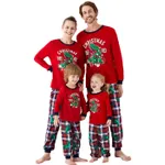 Christmas Glow In The Dark Family Matching Dinosaur Print Long-sleeve Pajamas Sets(Flame Resistant)   image 3