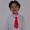 Go-Glow Christmas Light Up Necktie with Christmas Tree Pattern Including Controller (Built-In Battery) Colorful image 1