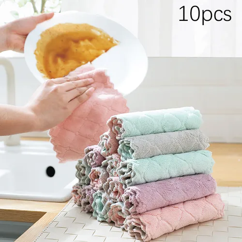10-pack Dual-sided Kitchen Cleaning Cloths