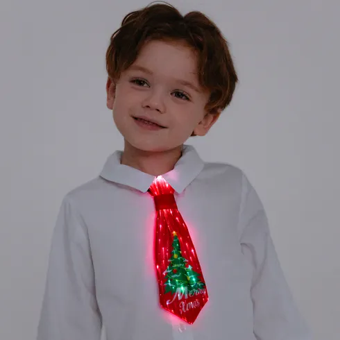 Go-Glow Christmas Light Up Necktie with Christmas Tree Pattern Including Controller (Built-In Battery) undefined big image 3