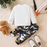 2pcs Baby Boy Bear & Camouflage Pattern Long Sleeve Set  image 2