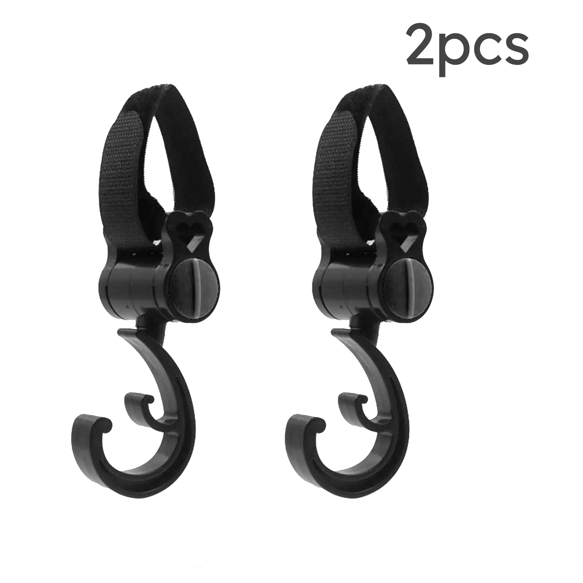 

360° Rotating Hook for Baby Strollers and Cribs - Multifunctional Hanger for Diaper Bags and Shopping Bags