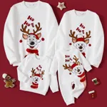 Christmas Family Matching Reindeer Print Long-sleeve Tops  image 2
