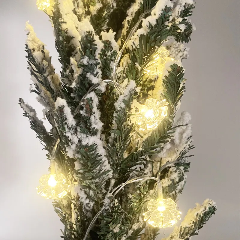 Luces de cadena de campana LED para árboles de Navidad Amarillo big image 1