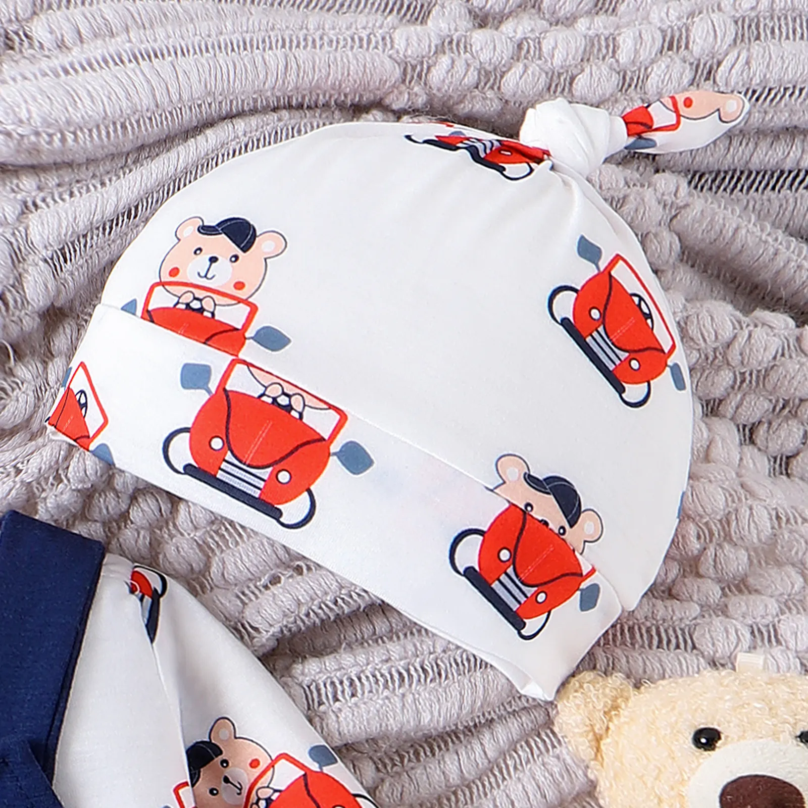 3pcs Baby Baby Childlike Bear and Big Truck Pattern Set  image 4