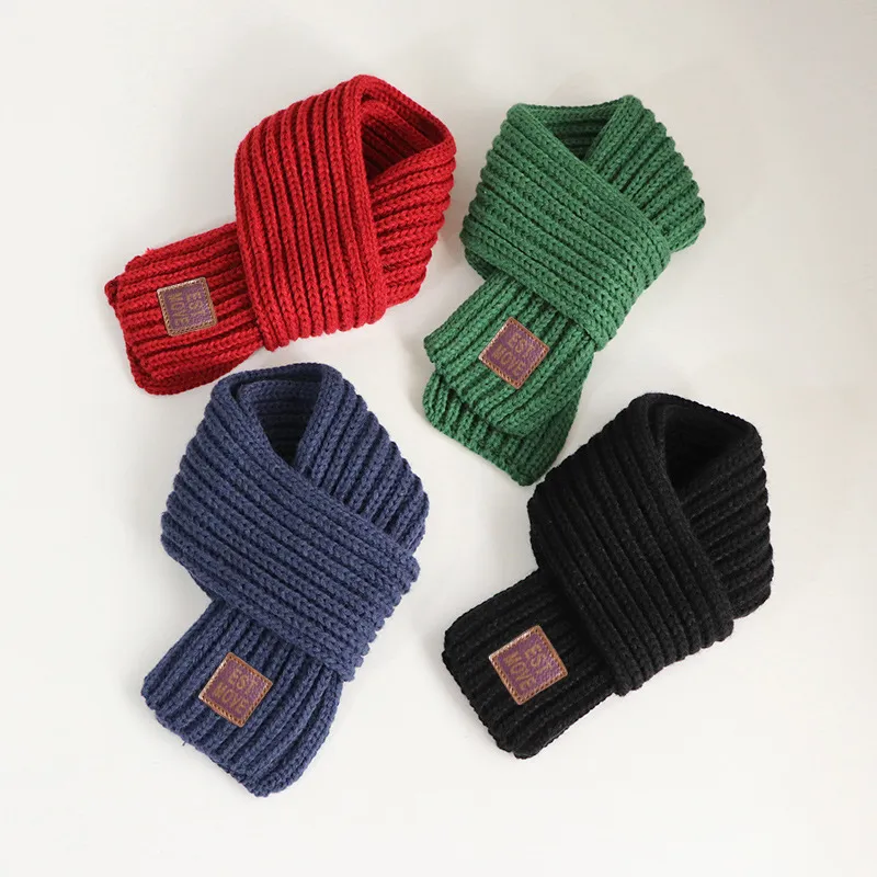 Basic thickened Warm knitted scarf for Toddler/kids/adult  image 5