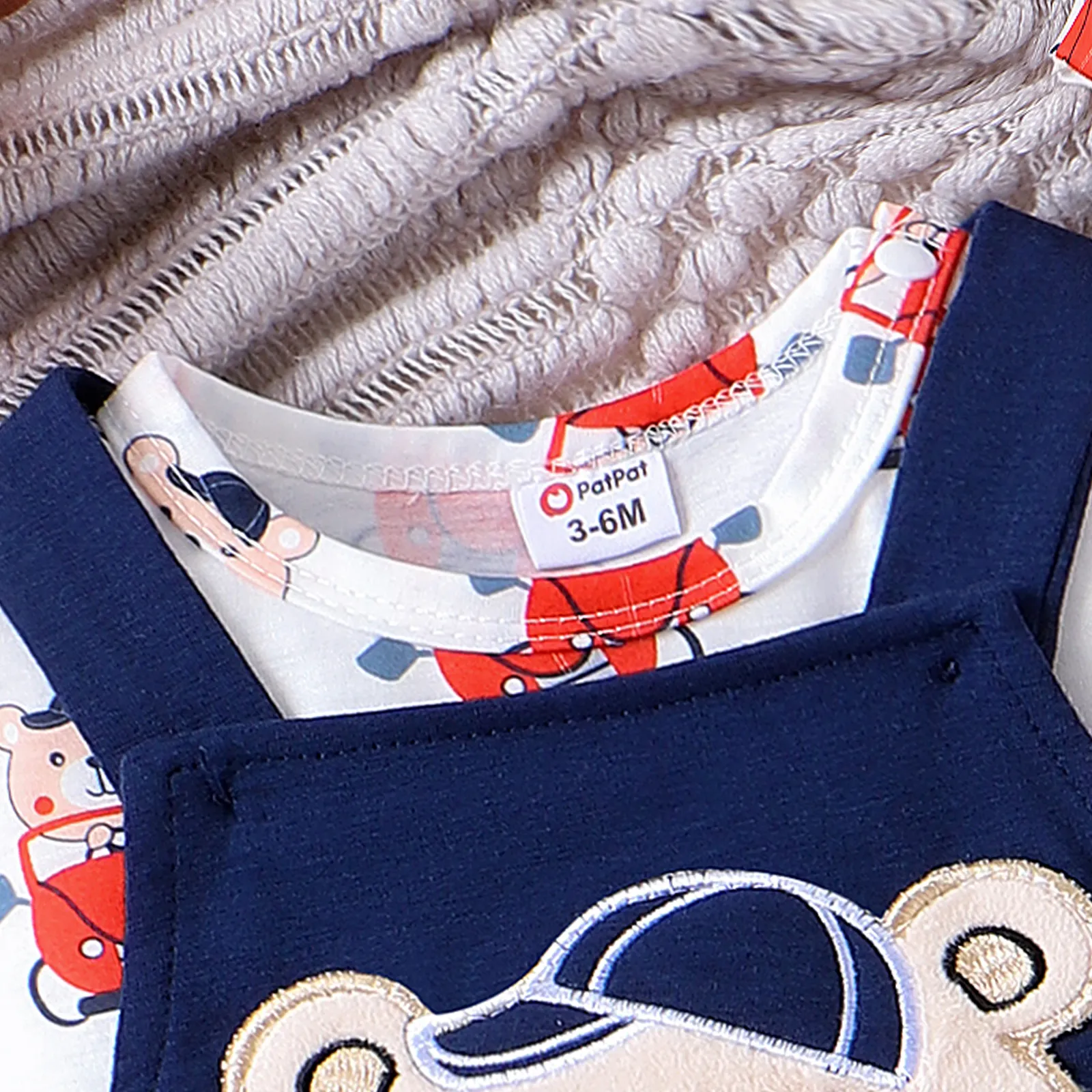 3pcs Baby Baby Childlike Bear and Big Truck Pattern Set  image 5