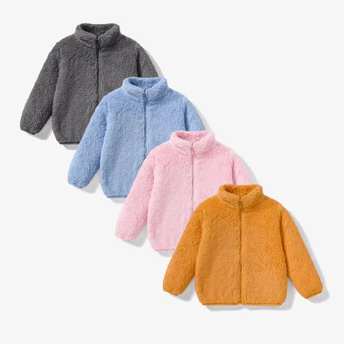 Toddler Boy/Girl Fashionable Solid Color Zipper Design Jacket/Coat