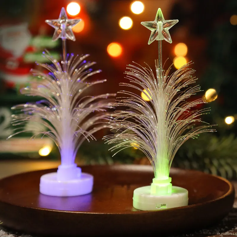 LED-farbwechselnde Glasfaser-Weihnachtsbaumdekoration mit zufälliger Verpackung  Farbe-A big image 1