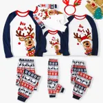Christmas Family Matching Cute Reindeer Print Pajamas Sets(Flame Resistant)   image 2