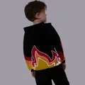 Go-Glow Illuminating Jacket with Light Up Flames Including Controller (Built-In Battery) Black image 3