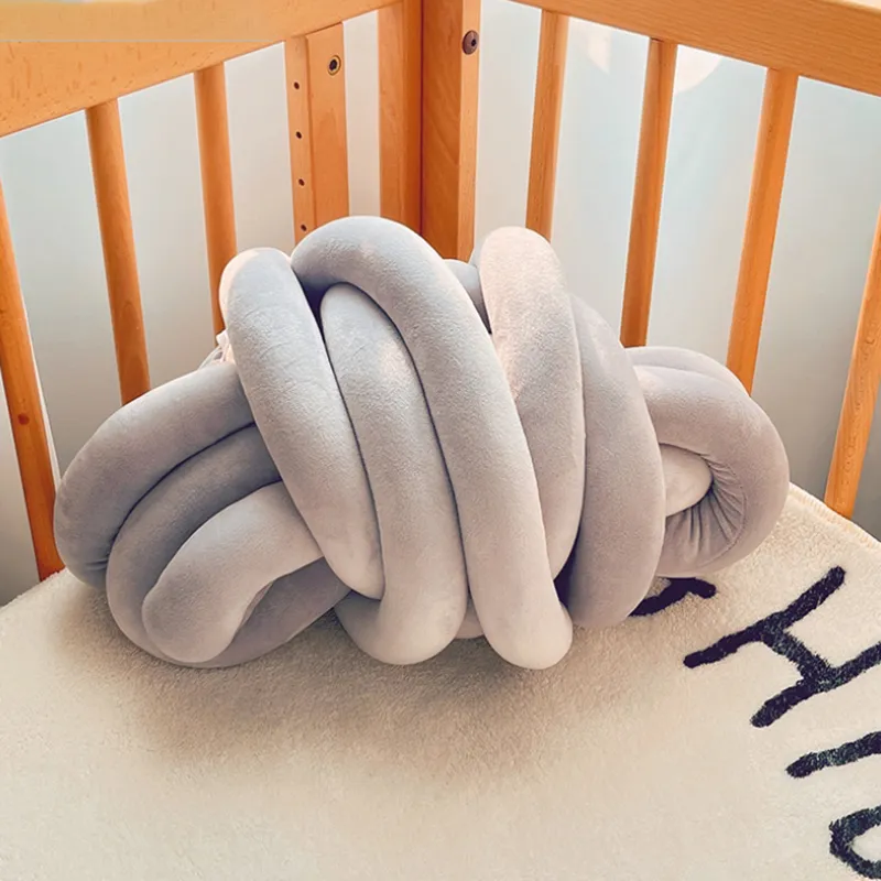 DIY Handmade Crystal Velvet Braided Thread, Ideal for Making Baby Cot Bumper, Blanket, Seat Cushion and Pillow Light Grey