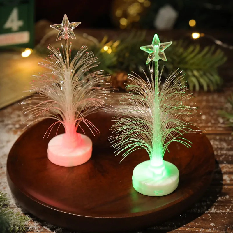 Decorazione dell'albero di Natale in fibra ottica a LED con imballaggio casuale  Colore-A big image 1